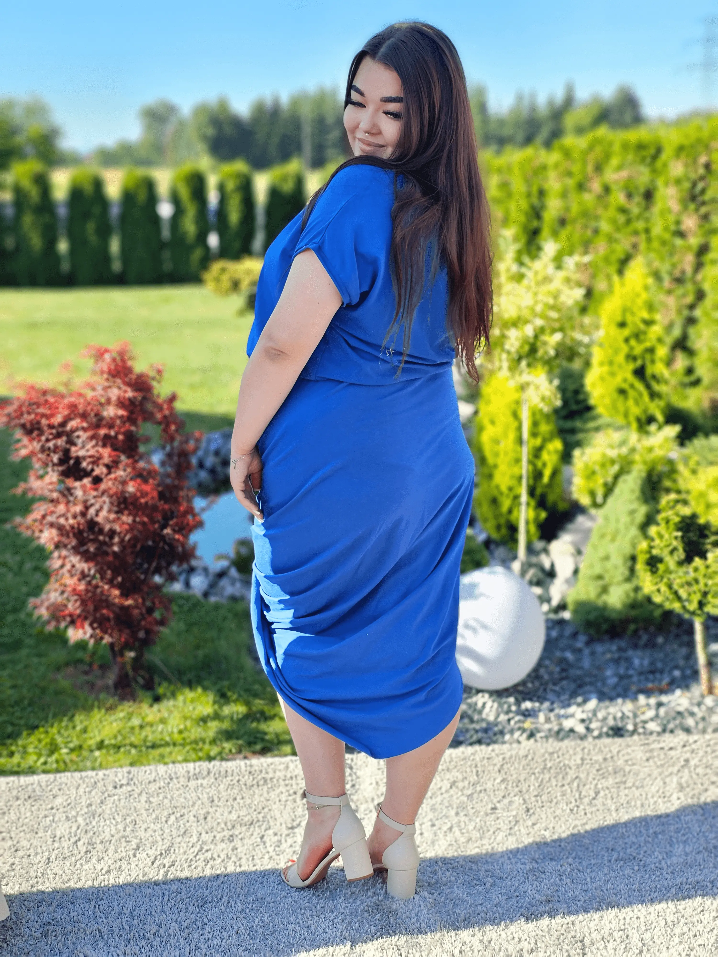 Sukienka z efektem kopertowym Stylowa XL