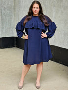 Sukienka z falbaną Stylowa XL