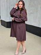 Sukienka z falbaną Stylowa XL