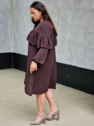 Sukienka z falbaną Stylowa XL