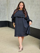 Sukienka z falbaną Stylowa XL