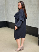 Sukienka z falbaną Stylowa XL