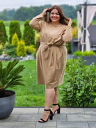 Sukienka z paskiem Stylowa XL