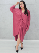 Sukienka z połyskiem i węzłem Stylowa XL