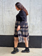 Sukienka z tiulową kratką Stylowa XL