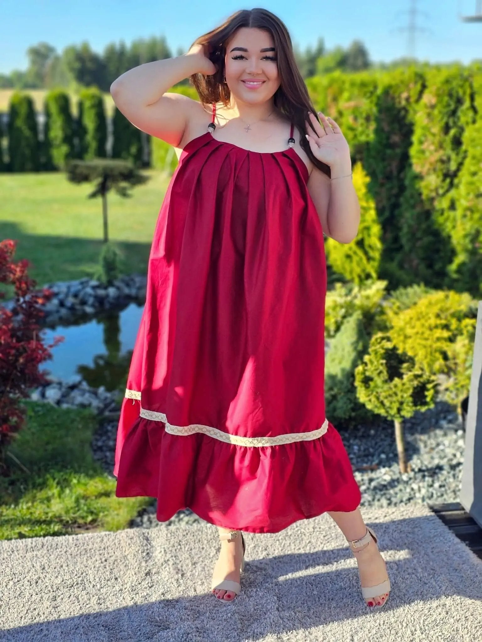 Sukienka z wiązaniem Stylowa XL