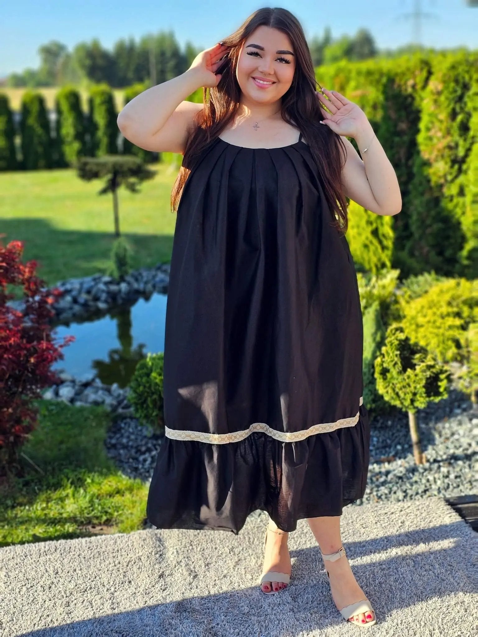 Sukienka z wiązaniem Stylowa XL