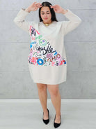 Sukienka z wstawką na przodzie Stylowa XL