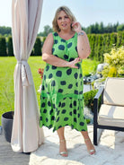 Sukienka z wzorem w kropki Stylowa XL