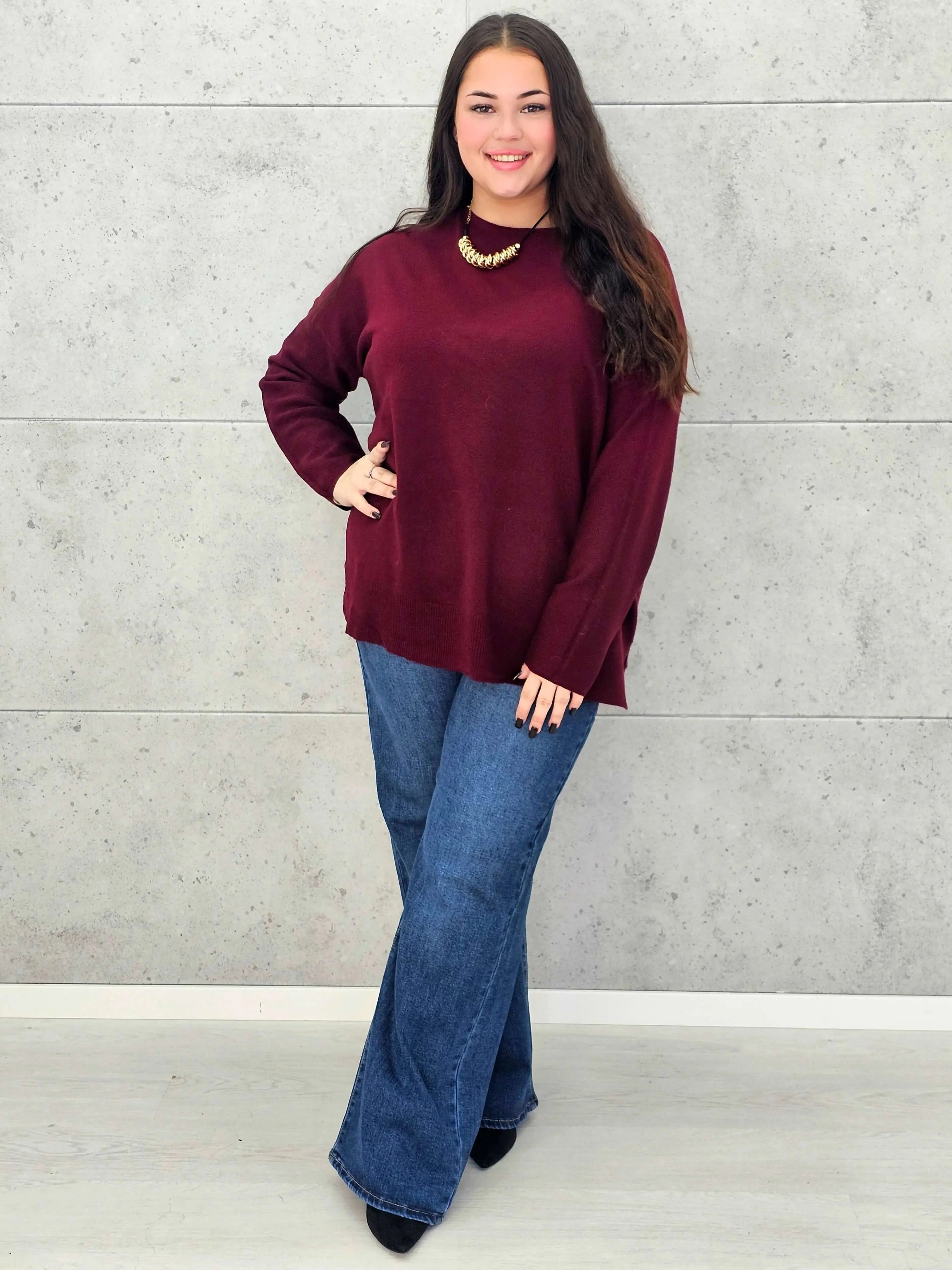 Sweter plus size StylowaXL – klasyka i komfort w wielu kolorach - Stylowa XL