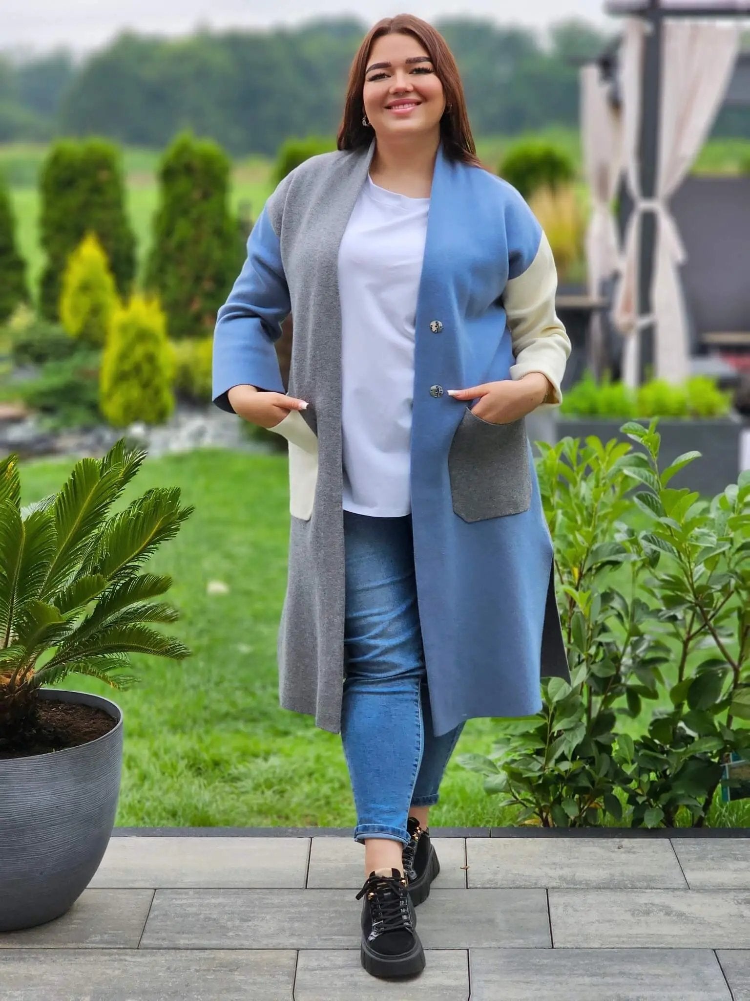 Sweter w pastelowych odcieniach Stylowa XL