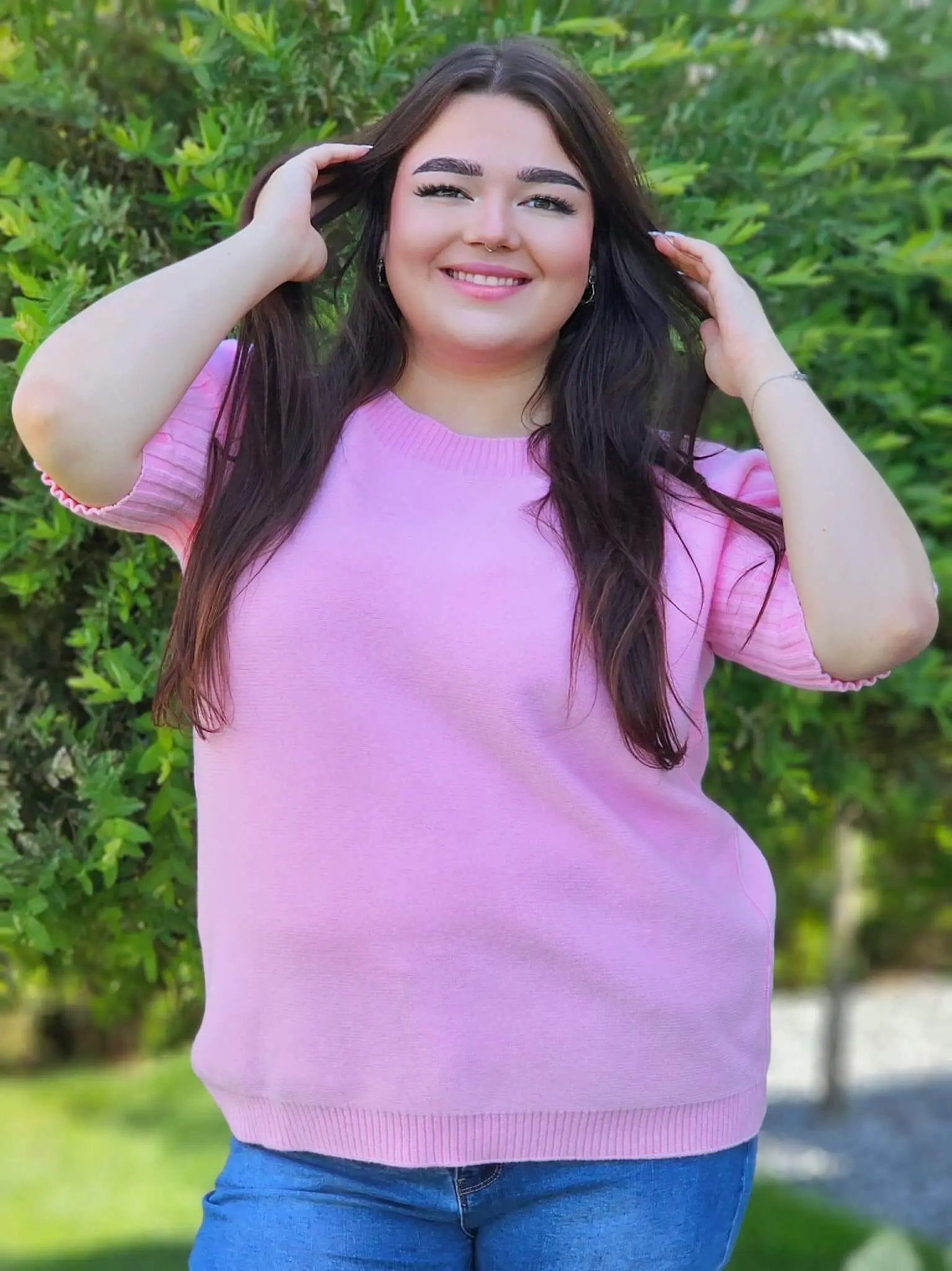 Sweterek z krótkim rękawem Stylowa XL