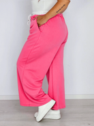 Szerokie spodnie dresowe z wiązaniem Stylowa XL