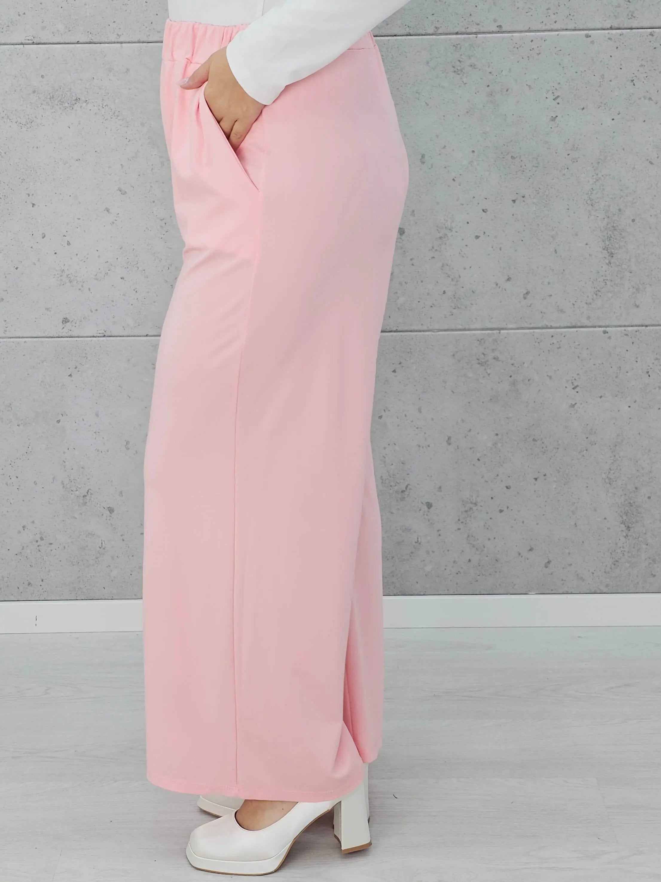 Szerokie spodnie palazzo Stylowa XL