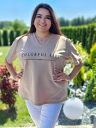 T-shirt „Colorful Lips” Stylowa XL