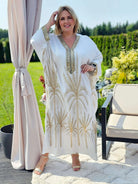 Wyjątkowa sukienka z misternym haftem Stylowa XL