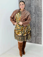 Zjawiskowa sukienka o pięknym wzorze Stylowa XL