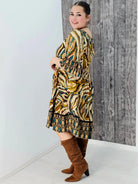 Zjawiskowa sukienka o pięknym wzorze Stylowa XL