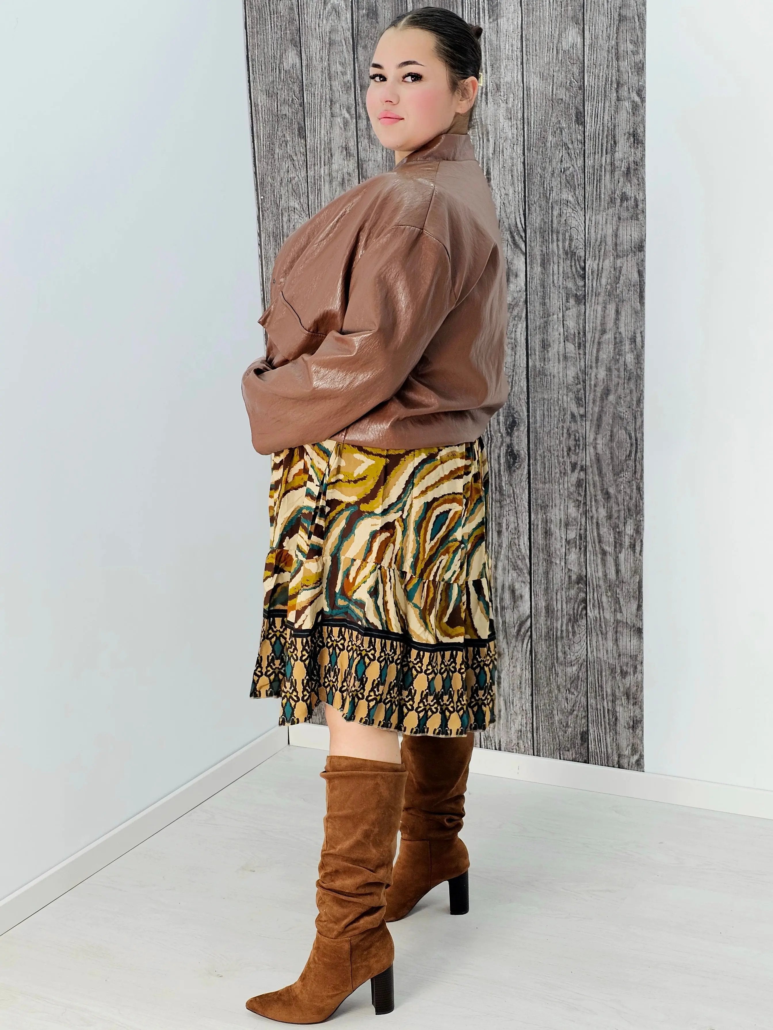 Zjawiskowa sukienka o pięknym wzorze Stylowa XL