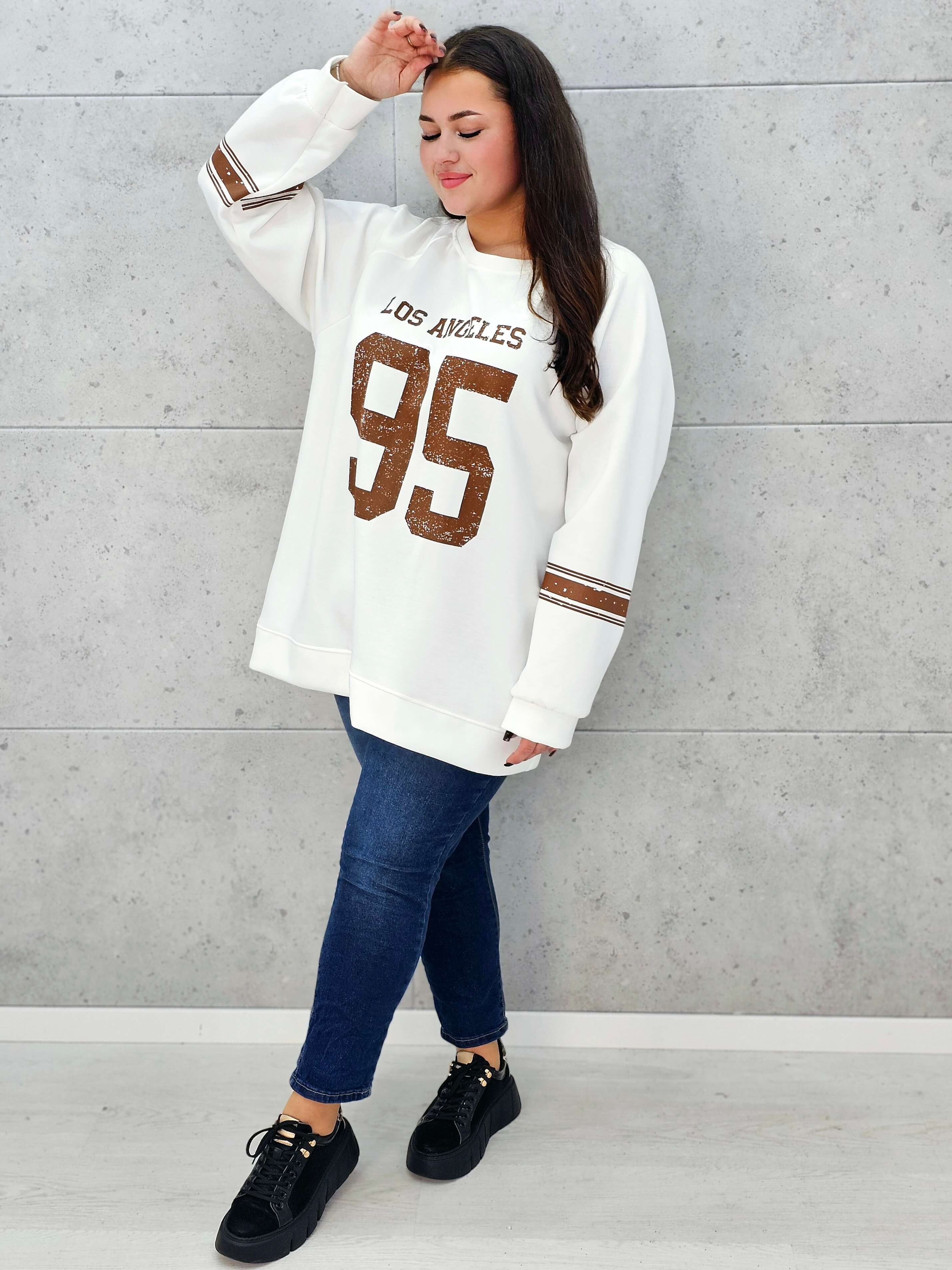 Bluza Plus Size oversize XXL Stylowa XL