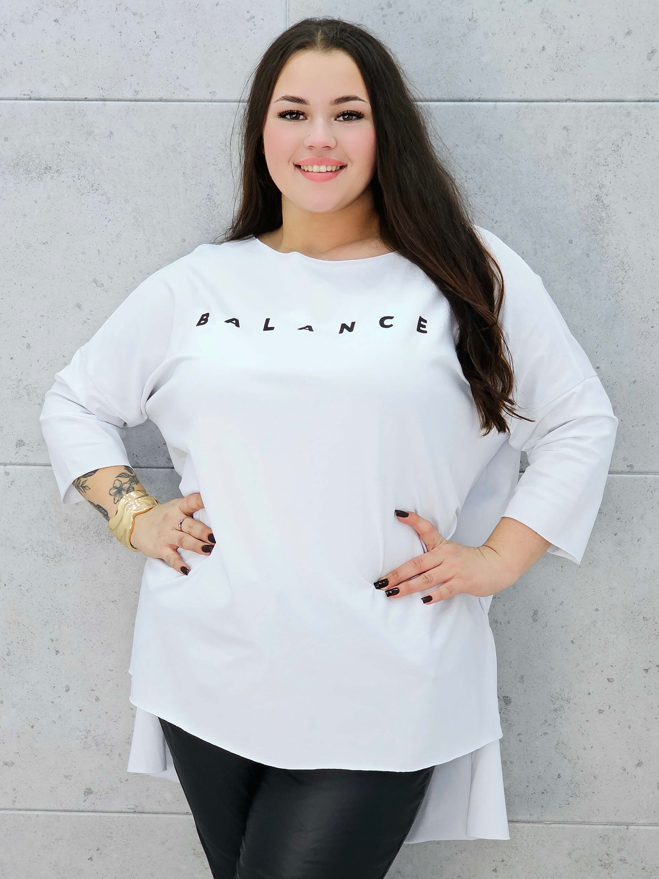 Bluzka BALANCE oversize plus size Stylowa XL