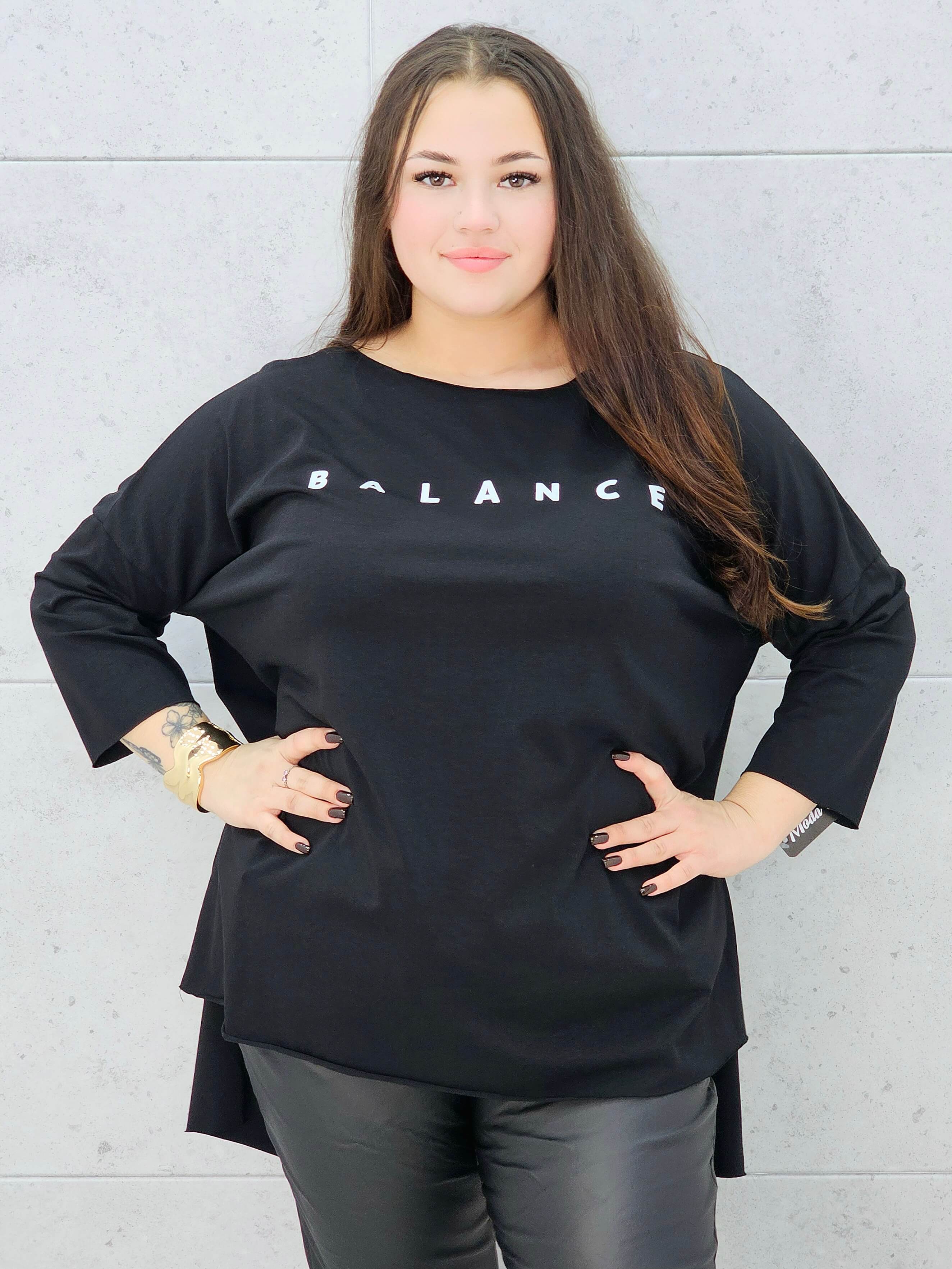 Bluzka BALANCE oversize plus size Stylowa XL