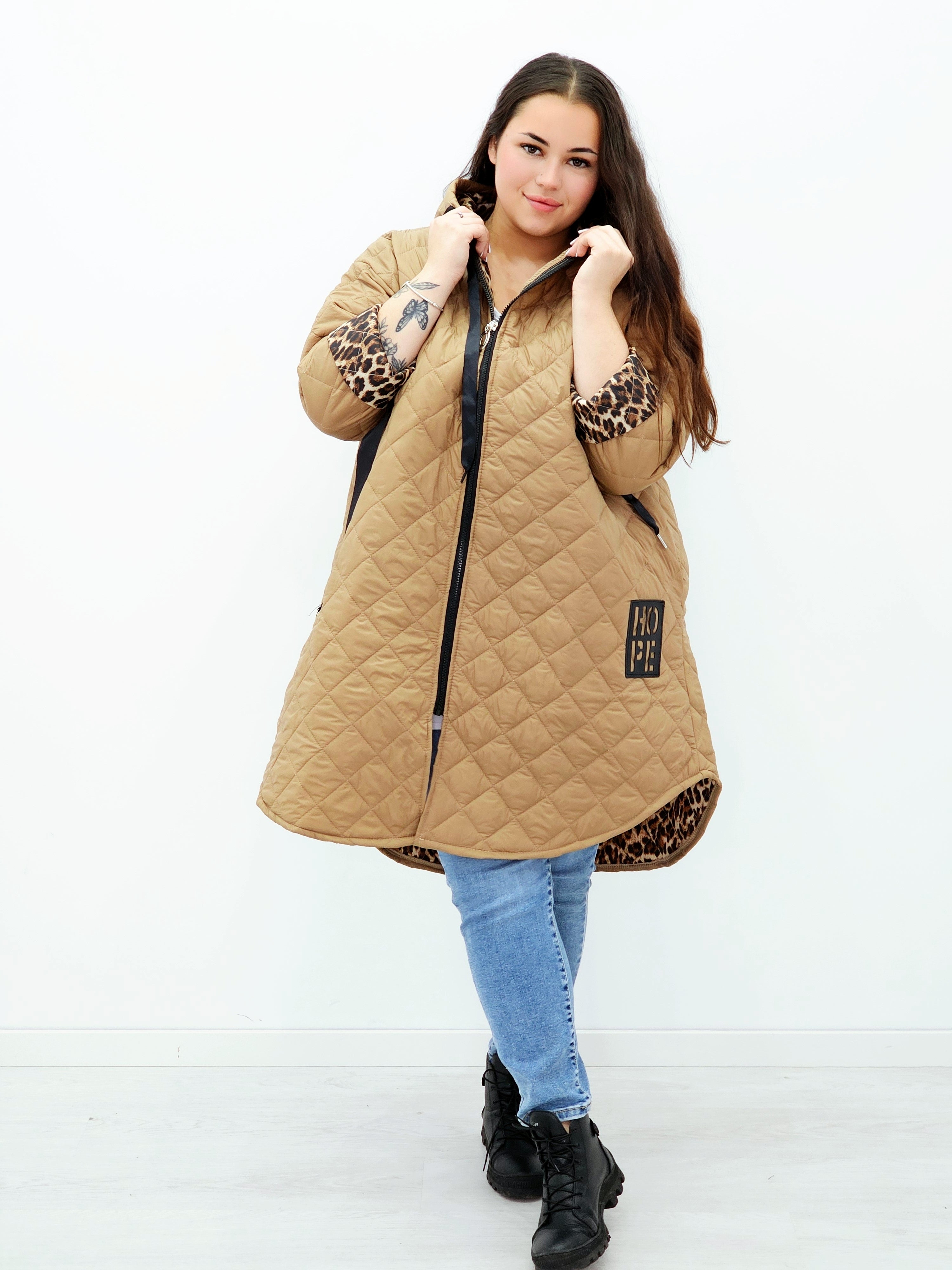 Pikowana kurtka Stylowa XL