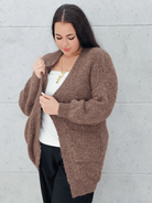 Kardigan oversize z kieszeniami Stylowa XL