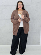 Kardigan oversize z kieszeniami Stylowa XL