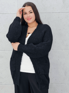 Kardigan oversize z kieszeniami Stylowa XL