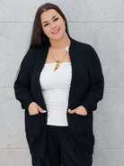 Kardigan oversize z kieszeniami Stylowa XL