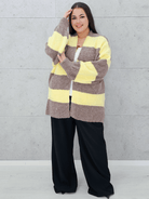 Kardigan oversize w pasy Stylowa XL