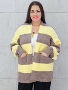 Kardigan oversize w pasy Stylowa XL