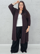 Długi kardigan oversize z grubym splotem. Stylowa XL