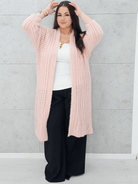 Długi kardigan oversize z grubym splotem. Stylowa XL