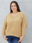 Sweter oversize z miękkiej dzianiny Stylowa XL