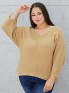 Sweter oversize z miękkiej dzianiny Stylowa XL