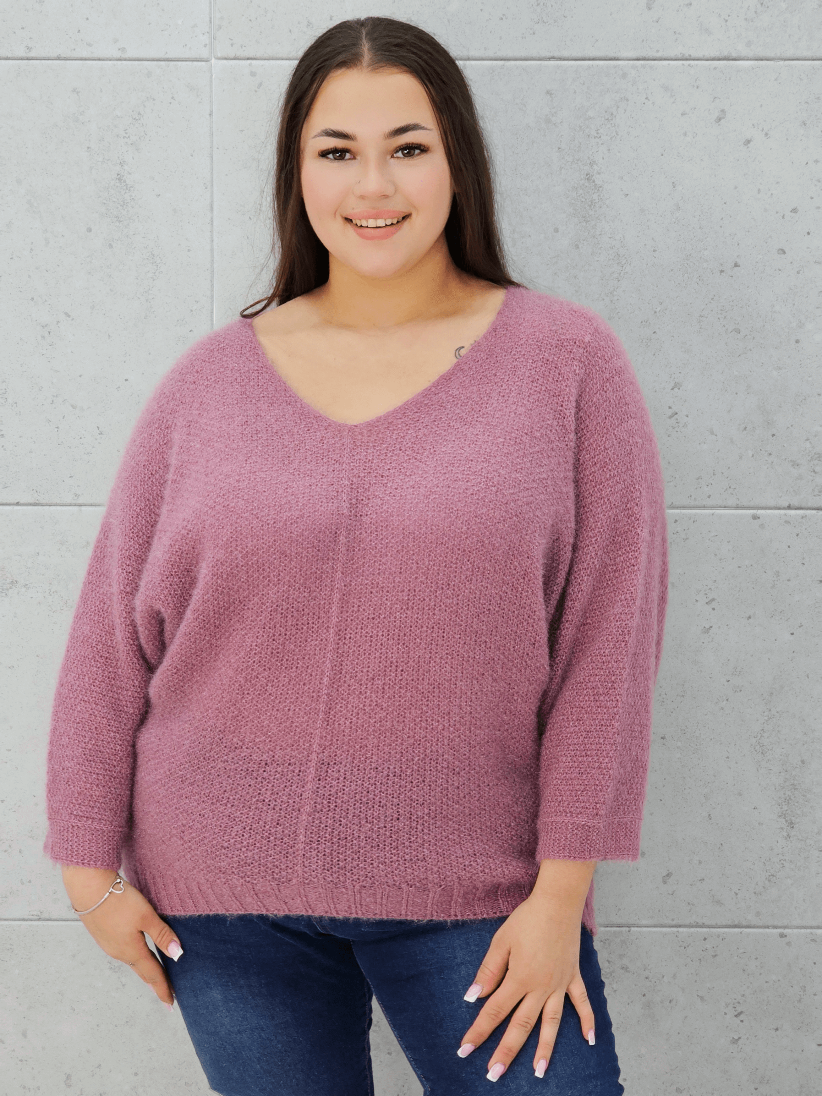 Sweter oversize z miękkiej dzianiny Stylowa XL