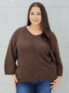Sweter oversize z miękkiej dzianiny Stylowa XL