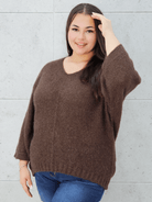 Sweter oversize z miękkiej dzianiny Stylowa XL