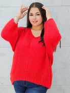 Sweter oversize z miękkiej dzianiny Stylowa XL