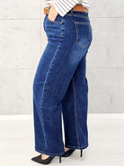 Spodnie jeansowe StylowaXL Wide Leg – eleganckie spodnie plus size o szerokim kroju Stylowa XL