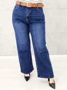 Spodnie jeansowe StylowaXL Wide Leg – eleganckie spodnie plus size o szerokim kroju Stylowa XL