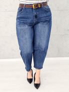 Spodnie jeansowe StylowaXL Mom Fit – wygodne i modne spodnie plus size Stylowa XL