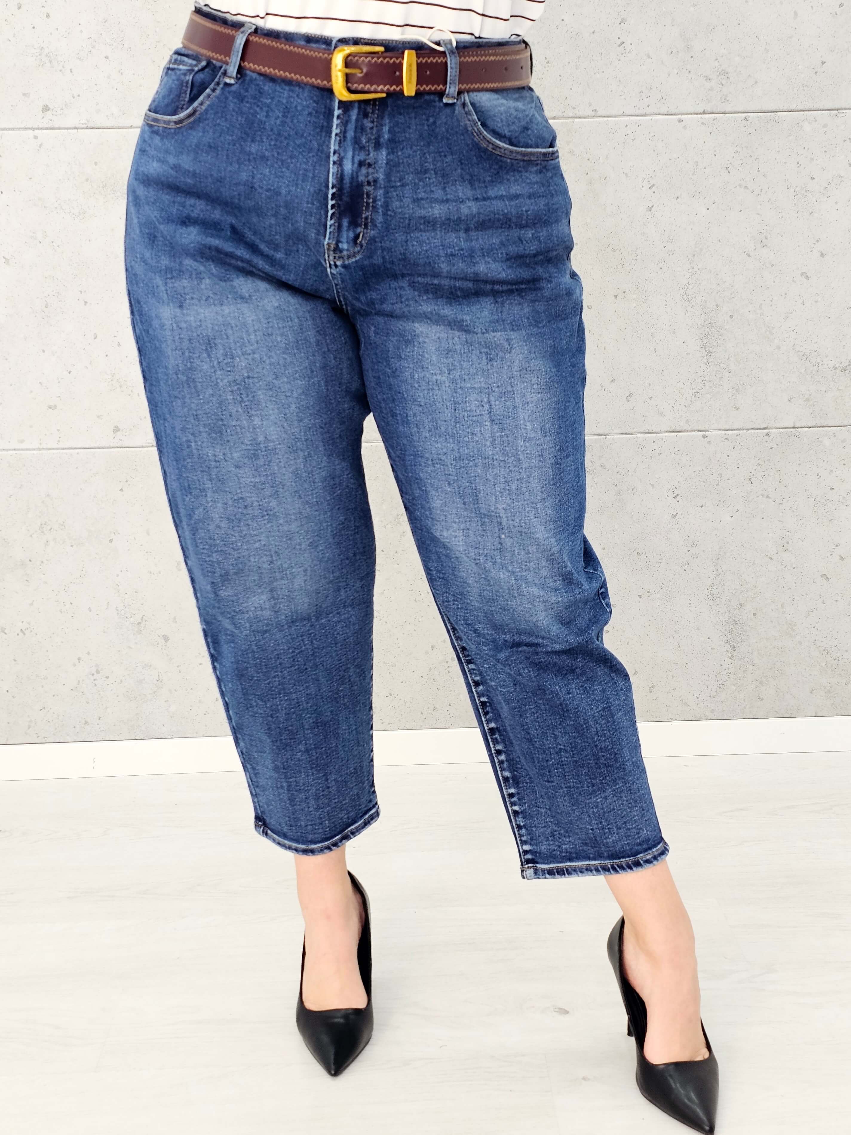 Spodnie jeansowe StylowaXL Mom Fit – wygodne i modne spodnie plus size Stylowa XL