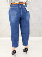 Spodnie jeansowe StylowaXL Mom Fit Classic – modne spodnie plus size Stylowa XL
