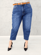 Spodnie jeansowe StylowaXL Mom Fit Classic – modne spodnie plus size Stylowa XL