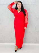 Elegancka sukienka maxi plus size Stylowa XL