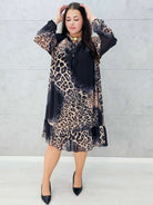 Stylizacja z sukienką w panterkę – Stylowa XL
